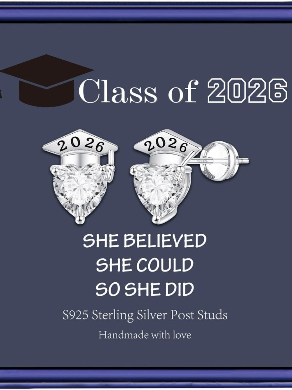 Graduation Gifts - Hypoallergenic Graduation 2026 Earrings